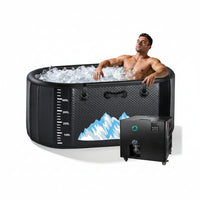 Inflatable Cold Plunge Tub Built for Athletic Recovery, 248 Gallon Capacity, 1HP Chiller, WiFi Control