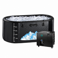 Inflatable Cold Plunge Tub Built for Athletic Recovery, 248 Gallon Capacity, 1HP Chiller, WiFi Control