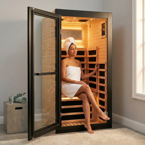 Infrared Sauna Built for Home Wellness, Low EMF Heating, Starry Light Ceiling, Built-In Speakers
